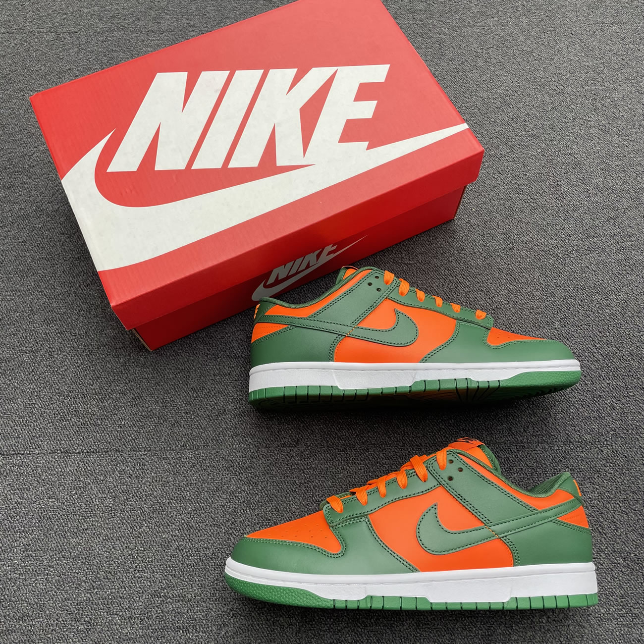 Nike Dunk Low Miami Hurricanes Dd1391 300 (7) - newkick.vip